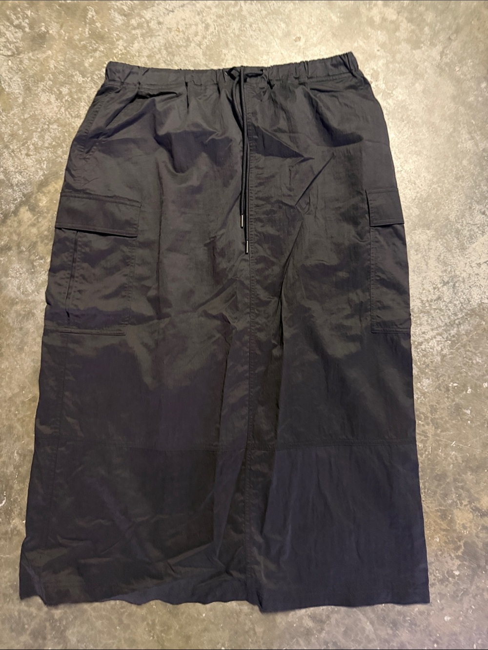 Zella Black Cargo Midi Skirt